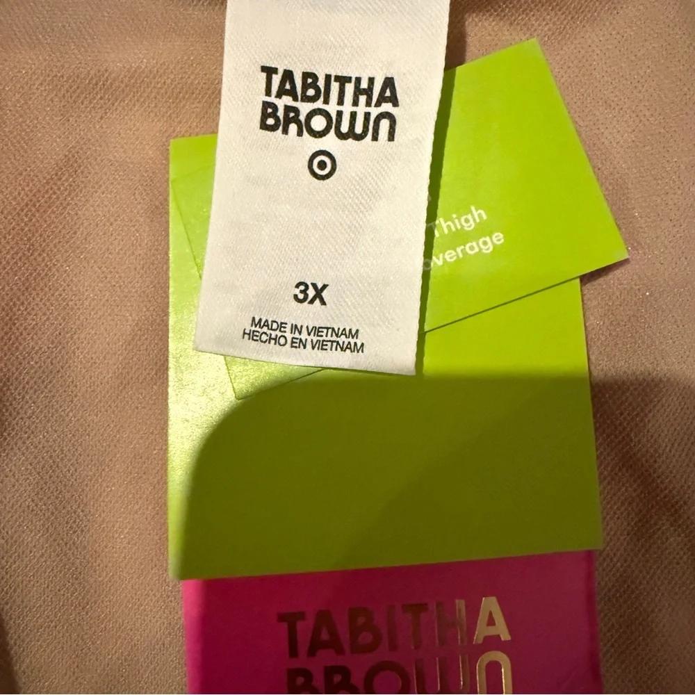 Tabitha Brown x Target Black‎ Multi Tropical Lemon Print Bikini Bottoms 3X NEW